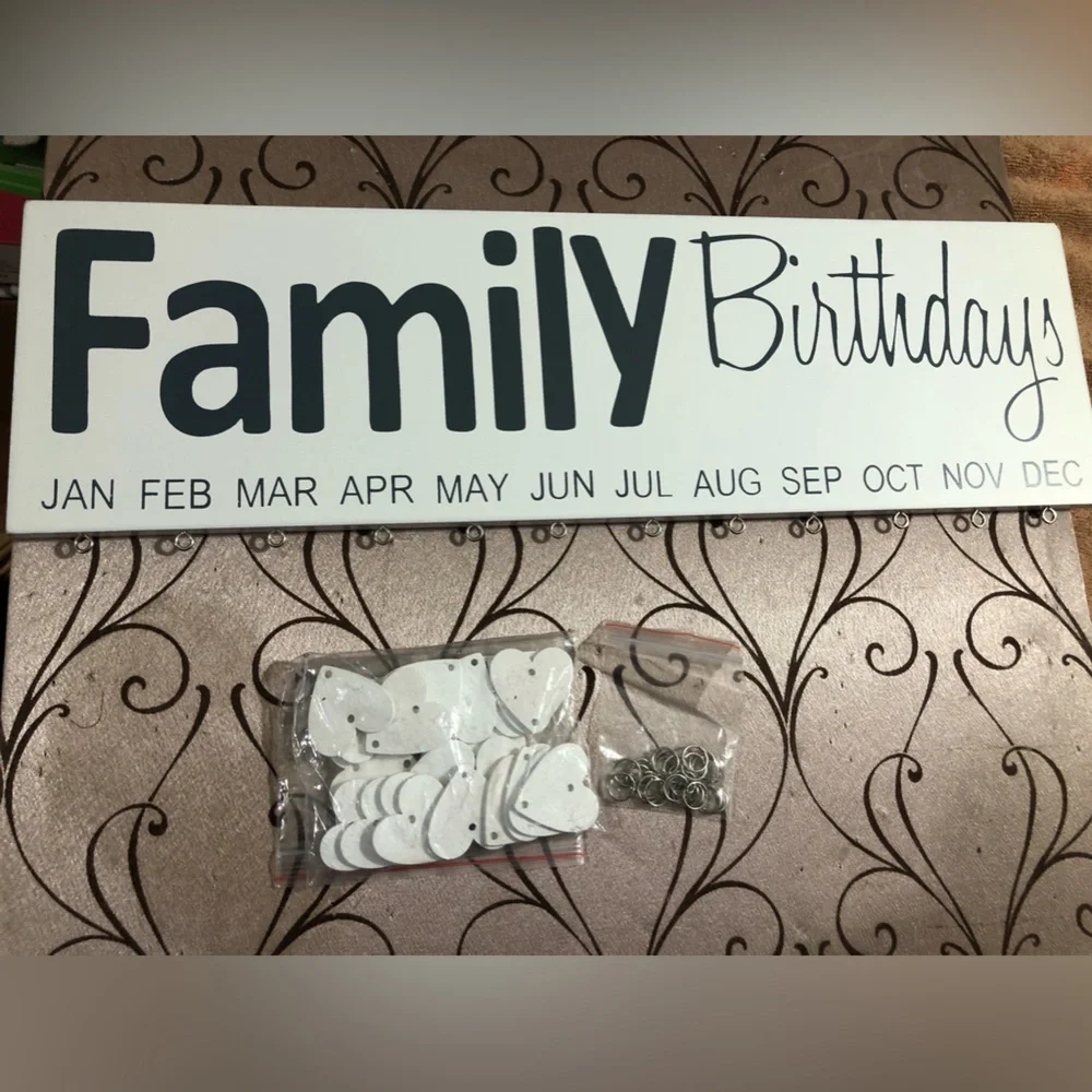 NEW  16”inch Family Birthdays 🥳 sign